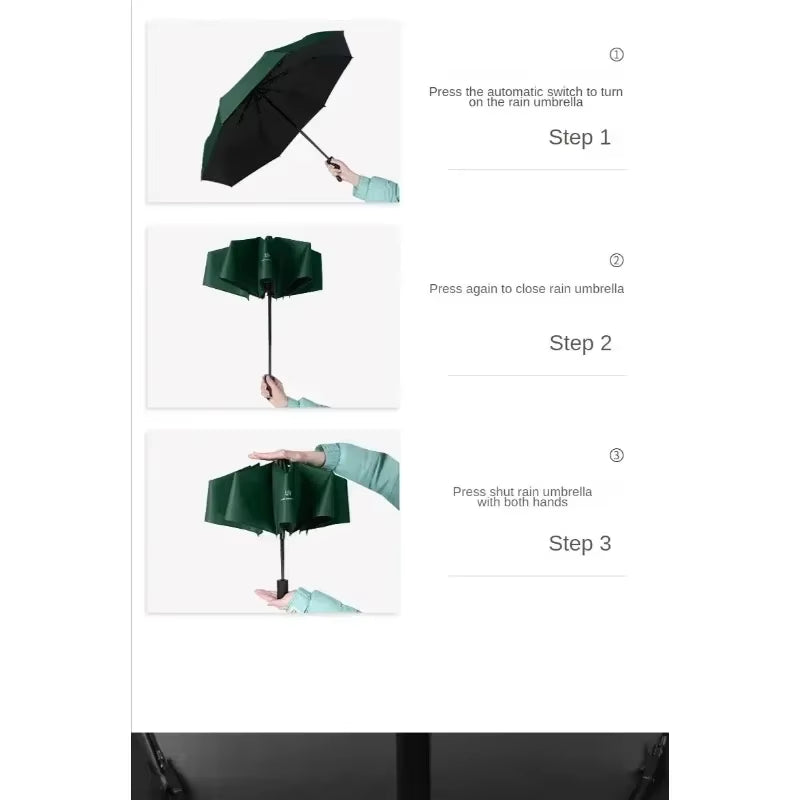 Mini Folding Automatic Umbrella anti UV Rain Sun Umbrella Fashion Portable Windproof Light Women Men Children Parasol Umbrella